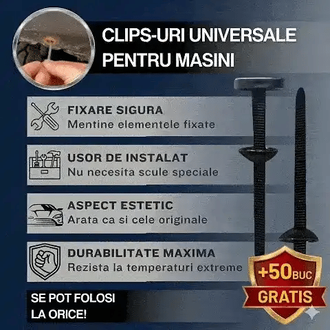 Clips-uri pentru masina FixClip™ - 50 buc + 50 buc GRATIS